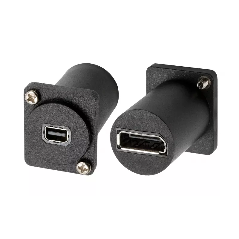 EXSYS EX-49169 D-typ adaptér Mini DisplayPort konektor samica na DisplayPort konektor samica panelová montáž
