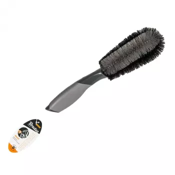Bradas ES2611 kefa na kolesá, plastová rukoväť, antracit, hrubé mäkké štetiny, 290 mm