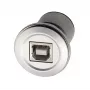 EXSYS EX-49192 kovový USB 2.0 Type-B konektor samica na samicu montážny adaptér
