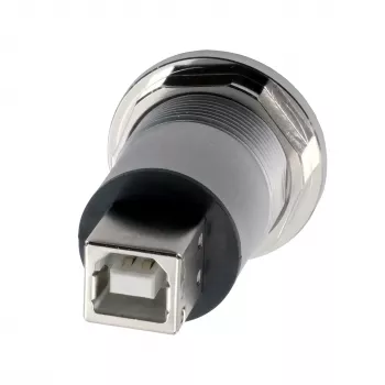 EXSYS EX-49192 kovový USB 2.0 Type-B konektor samica na samicu montážny adaptér