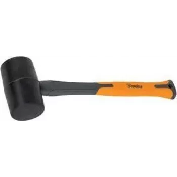 Bradas gumené kladivo 450 g antracit/oranžová 340 mm fiberglassová rukoväť protišmyková TPR rukoväť DIY-HF6045