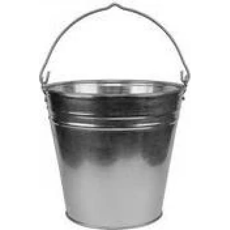 Bradas pozinkované oceľové vedro 5 l strieborné s kovovou rukoväťou J5314