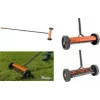 Bradas vertikutátor na kolesách, oranžová/antracit, kovový rám, PVC rukoväť, oceľové hroty, pracovná šírka 32 cm, 1 kus (KT-V2045)