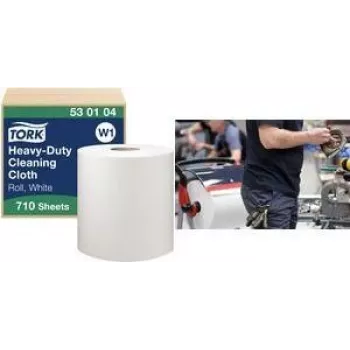 TORK W1 Premium univerzálna čistiaca rolka, 1-vrstvová, biela, 270 m, extra silná, netkaná textília, 710 utierok, 1 rolka (530104)