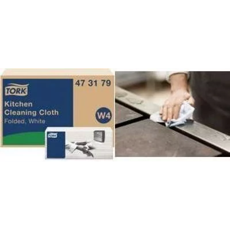 Tork Premium W4 suché čistiace utierky, 1-vrstvové, biele, 300 listov 473179