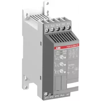 ABB PSR16-600-70 softštartér, 16 A, 208-600 V AC, 100-240 V AC ovládanie, 3-fázový, 7,5 kW pri 400 V 1SFA896107R7000