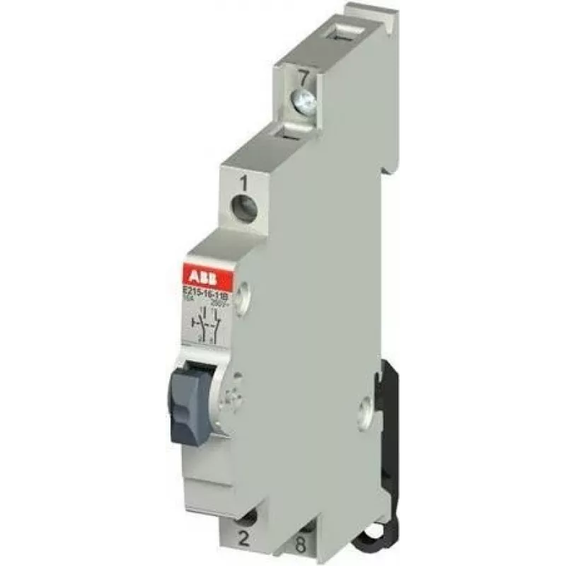 ABB E217-16-10B hlavný vypínač odpojovač 1P 16A 230V AC DIN lišta 2CCA703160R0001