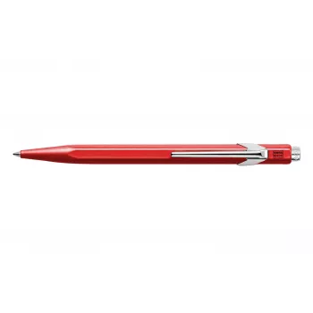 Caran d'Ache 849 Classic Line guľôčkové pero, červené puzdro, modrá náplň, Medium 849.070