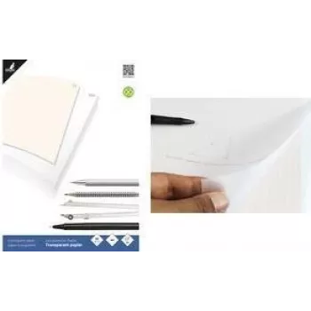 KANGARO blok pauzovacieho papiera A4, 24 listov 80 g/m² + 1 list milimetrového papiera, lepený K-770300