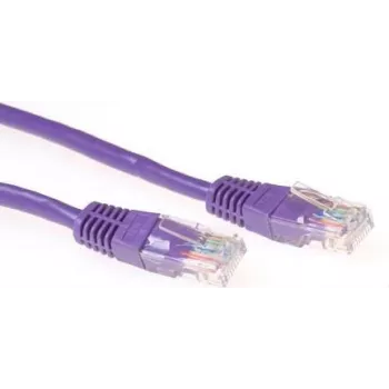 ACT IB4715 Cat5e U/UTP sieťový patch kábel, RJ45, fialový, 15 m