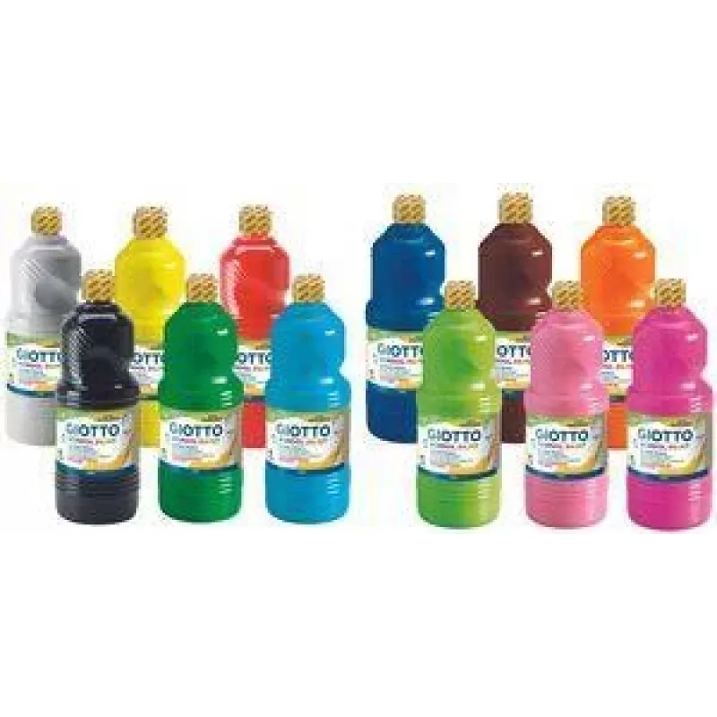GIOTTO školská farba gvaš, 1000 ml, rôzne farby, F53570000