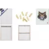 KANGARO K-820021 3D plátno na rám, 500 x 600 mm, 37 mm hlboká hrana, 100 % bavlna 380 g/m², 3-vrstvové gesso, biela, 1 kus