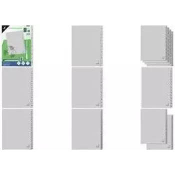 Kangaro ECO A4 kartónové registračné listy, číslované 1-52, 4-dierované, sivé K452C