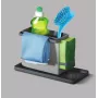 Metaltex Tidytex organizér na drez, plast, sivý, 2 výsuvné držiaky na hubky a utierky 297530109