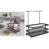 Metaltex Tokyo LAVA organizér do drezu, matne čierny, kov, odolný proti hrdzi, nárazuvzdorný, 1 kus 352902000