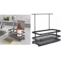 Metaltex Tokyo LAVA organizér do drezu, matne čierny, kov, odolný proti hrdzi, nárazuvzdorný, 1 kus 352902000