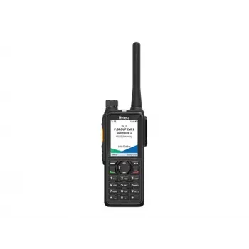 Hytera HP785G BT V1 VHF digitálna/analógová ručná vysielačka s GPS, Bluetooth, 2400mAh batéria, stolová nabíjačka, anténa a spona na opasok