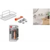 Metaltex Reflex Luxy Vacuum-Fix nástenná polica strieborná 1-poschodová 403329000