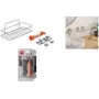 Metaltex Reflex Luxy Vacuum-Fix nástenná polica strieborná 1-poschodová 403329000