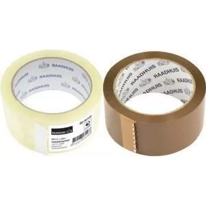 RAADHUIS tichá hnedá polypropylénová baliaca páska, 48 mm x 66 m, 6 rolí (RD-351146)