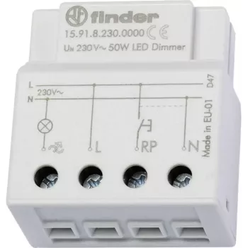 Finder elektronický stmievač 230V AC max 50W LED DIN lišta 15.91.8.230.0000