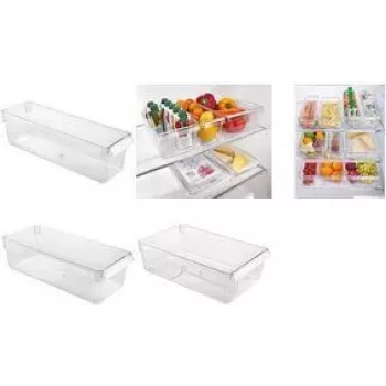 Metaltex Frigo-System organizér, malý, priehľadný, polystyrén (PS), na organizáciu v chladničke, 1 kus 235405000
