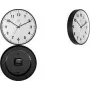 NEXTIME STIL kremenné nástenné hodiny 400 mm biely ciferník čierne ručičky 7317-V2