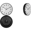 NEXTIME STIL kremenné nástenné hodiny 400 mm biely ciferník čierne ručičky 7317-V2