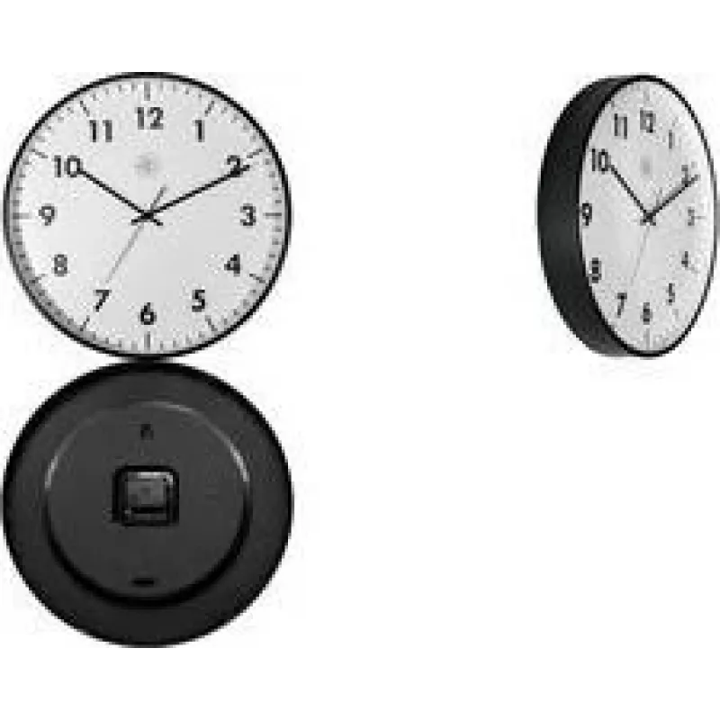 NEXTIME STIL kremenné nástenné hodiny 400 mm biely ciferník čierne ručičky 7317-V2
