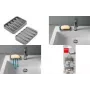 Metaltex Gravity-Soap miska na mydlo, sivá, PEVA/EVA, obojstranná, 1 kus 297019000