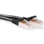 ACT 0,5 m Cat6a S/FTP (S-STP) čierny sieťový kábel (IB9200)