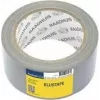 RAADHUIS tkaninová páska, 50 mm x 50 m, strieborná lepiaca páska na opravy, trhacia rukou – 1 rolka (RD-351312)