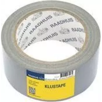 RAADHUIS tkaninová páska, 50 mm x 50 m, strieborná lepiaca páska na opravy, trhacia rukou – 1 rolka (RD-351312)
