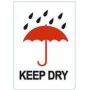 RILLPRINT KEEP DRY Permanentné lepiace výstražné etikety, biela/červená/čierna, 74 x 105 mm, 500 etikiet na rolku 76960