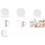 Esmeyer Arcoroc EVERYDAY polievkový tanier, 225 mm, biele tvrdené sklo, sada 6 ks (384-3101)