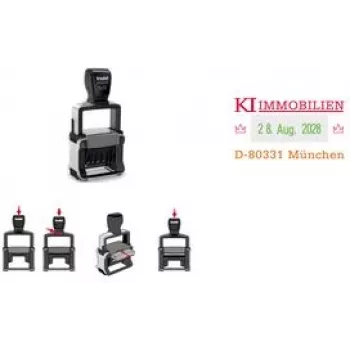 Trodat Professional 4.0 5430 samofarbiaca dátumová pečiatka s poukážkou na individuálnu textovú platničku, 3 riadky, 49x28 mm, čierna 121362