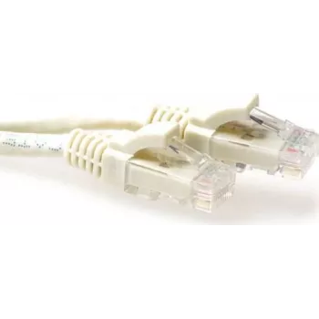 ACT slonovina 0,25m U/UTP CAT6A Snagless RJ45 patch kábel IB3252