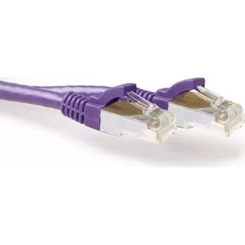 ACT FB2305 5m Cat6a S/FTP LSZH sieťový patch kábel, fialový