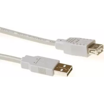 ACT SB2198 USB 2.0 predlžovací kábel USB-A konektor samec na USB-A konektor samica, 1,8 m, slonovinový