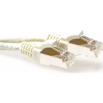 ACT slonovinový 3 m S/FTP CAT6A snagless patch kábel (FB6003)