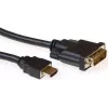 ACT AK3739 HDMI A konektor samec na DVI-D konektor samec single-link konverzný kábel 1 m čierny