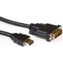 ACT AK3739 HDMI A konektor samec na DVI-D konektor samec single-link konverzný kábel 1 m čierny