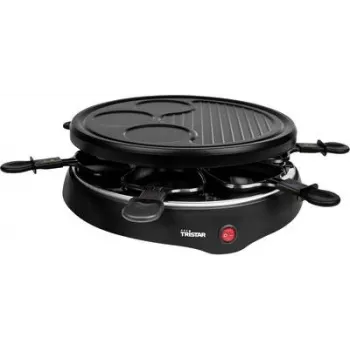 Tristar RA-2998 raclette gril so 6 nepriľnavými panvičkami, 800 W, čierny