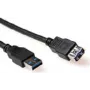 ACT SB3040 USB 2.0 predlžovací kábel 0,5 m USB-A konektor samec na USB-A konektor samica čierny