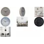 NEXTIME NXT ECO nástenné hodiny quartz 300 mm čierny ciferník sivé puzdro biele číslice 7373ZW