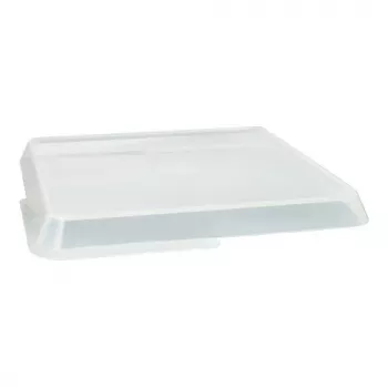 PAPSTAR Circulware štvorcové veko nádoby, transparentné, polypropylén s 30 % minerálnych plnív, 1 kus (97024)