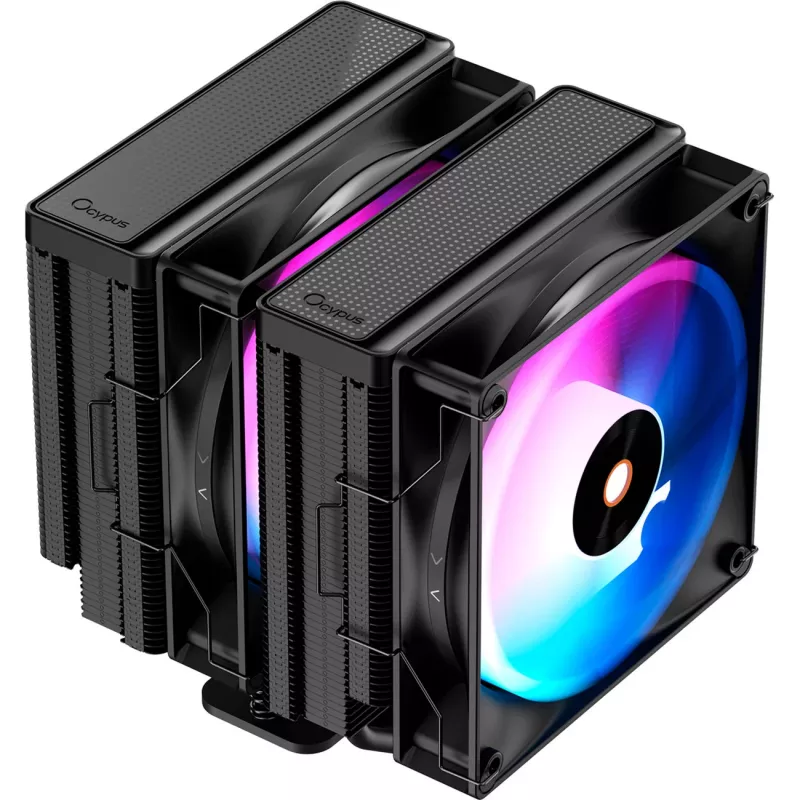 Ocypus Delta A62 ARGB čierny 120 mm PWM skriňový ventilátor