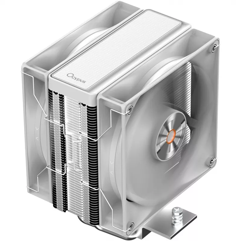 Ocypus Delta A40 Elite dvojventilátorový biely 120 mm CPU vzduchový chladič
