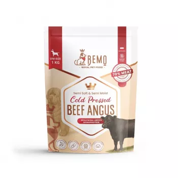 BEMO za studena lisované hovädzie Angus Mono suché krmivo pre psy - 1kg