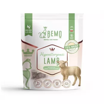BEMO Cat hypoalergénne jahňacie suché krmivo pre mačky 2,5 kg